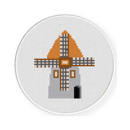 Old Windmill Cross Stitch Pattern - Image 2