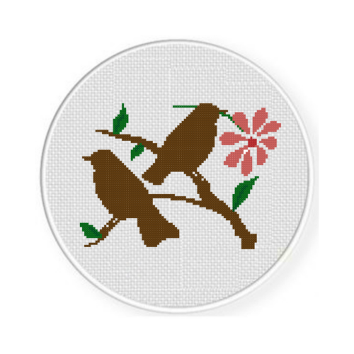 Birds on Branch Cross Stitch Pattern - Image 2