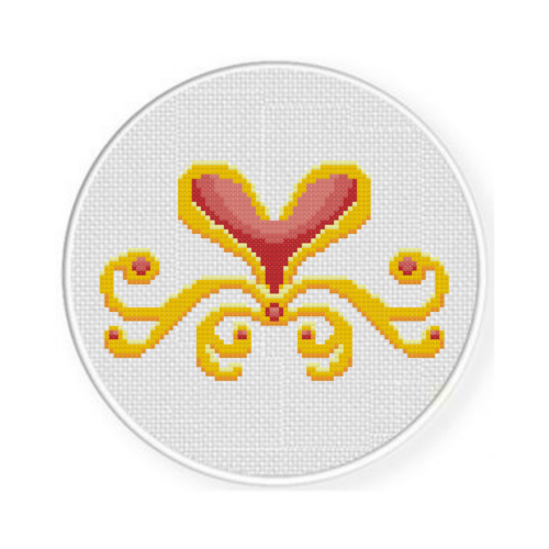 Heart Ornament Cross Stitch Pattern - Image 2