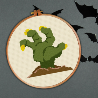 Creepy Hand Cross Stitch Pattern