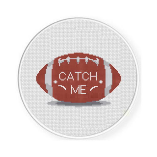 Foot Ball Catch Me Cross Stitch Pattern - Image 2