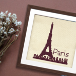 Eiffel Tower Cross Stitch Pattern