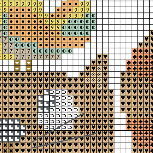 Cat and Bird Cross Stitch Pattern - Image 4