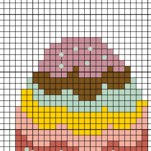 Colorful Mushrooms Cross Stitch Pattern - Image 3