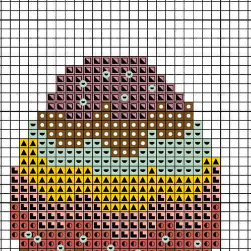Colorful Mushrooms Cross Stitch Pattern - Image 4