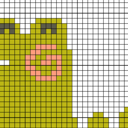 Croco Swim Time Cross Stitch Pattern - Image 3
