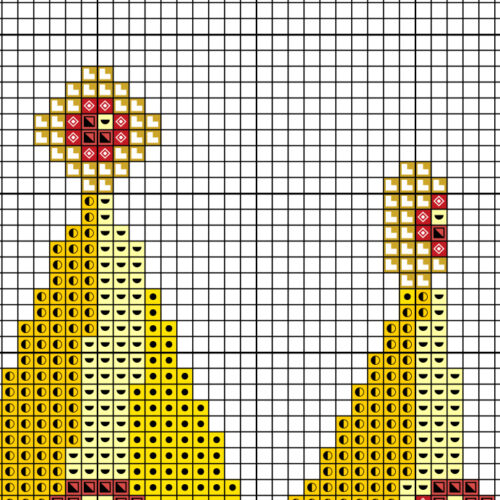 Golden Crown Cross Stitch Pattern - Image 4