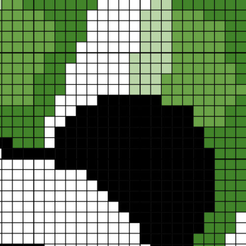 Panda with Bamboo Cross Stitch Pattern - Image 4