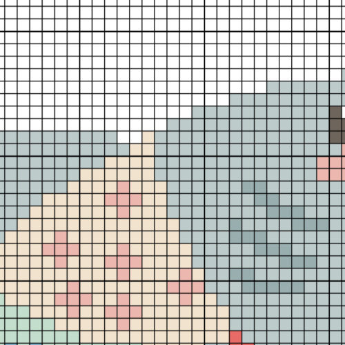 Patterned Shark Cross Stitch Pattern - Image 4