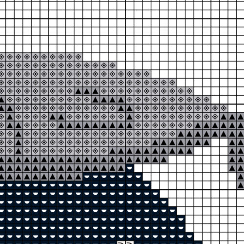 Penguin Gone Fishing Cross Stitch Pattern - Image 4