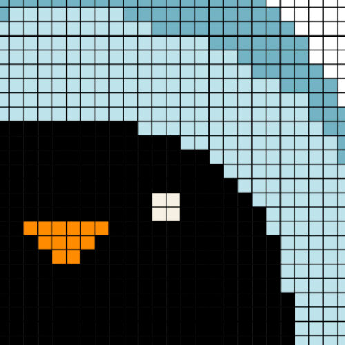 Penguin Skiing Cross Stitch Pattern - Image 3