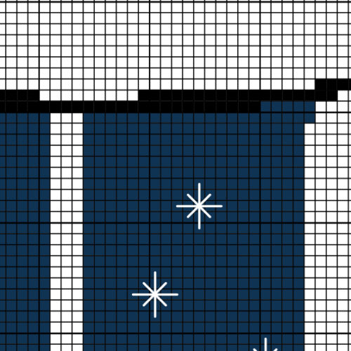Starry Night Cat Cross Stitch Pattern - Image 3