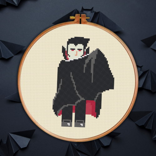 Dracula Cross Stitch Pattern