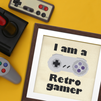 Retro Gamer Cross Stitch Pattern