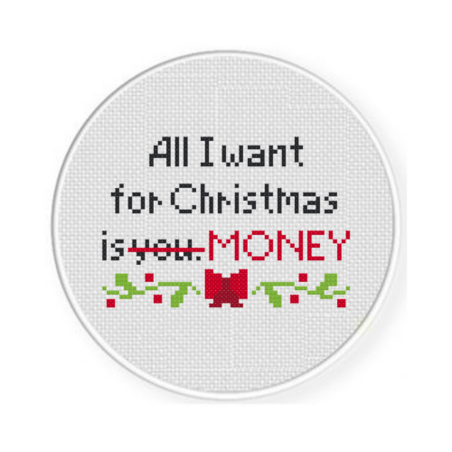 All I Want For Christmas Cross Stitch Pattern - Image 2