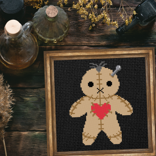 Voodoo Doll Cross Stitch Pattern