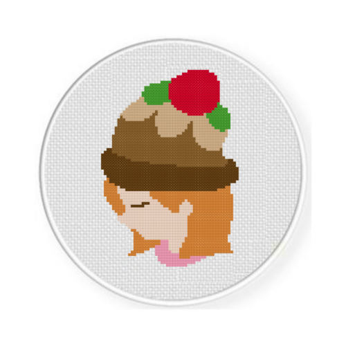 Girl With Beanie Cross Stitch Pattern - Image 2