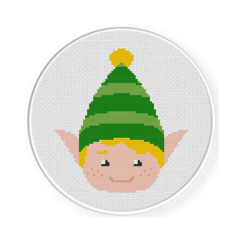 Cute Elf Head Cross Stitch Pattern - Image 2