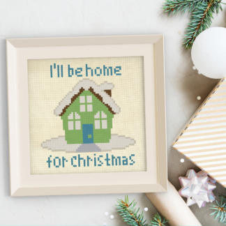 I'll Be Home For Christmas Cross Stitch Pattern