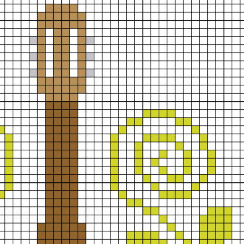 Acoustic Guitar Cross Stitch Pattern - Image 4