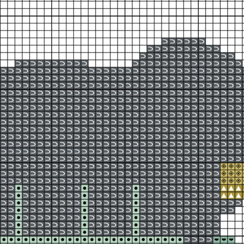Franken Girl Head Cross Stitch Pattern - Image 4