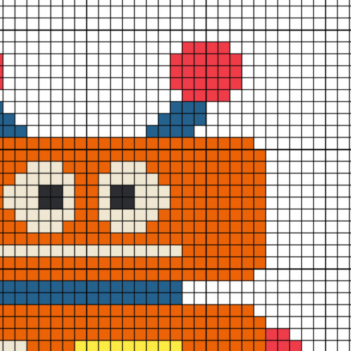 Goofy Robot Cross Stitch Pattern - Image 3