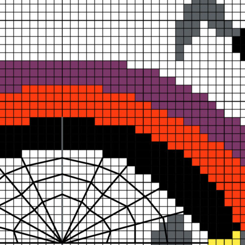 Halloween Rainbow Cross Stitch Pattern - Image 3