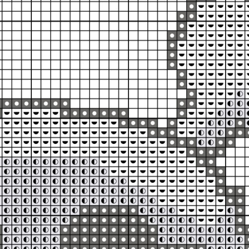 Skull Guy Cross Stitch Pattern - Image 3