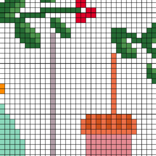 Winter Outfit Wreath Cross Stitch Pattern - Image 4
