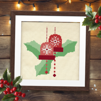 Christmas Bells Cross Stitch Pattern