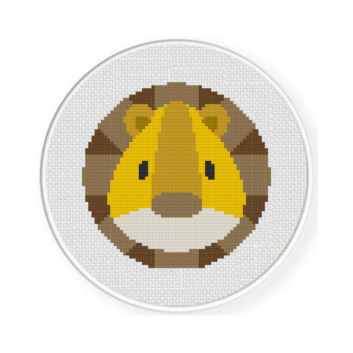 Lion Head Cross Stitch Pattern - Image 2