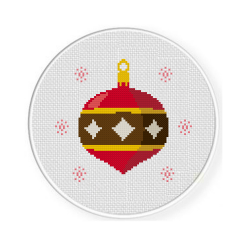 Christmas Ornament Cross Stitch Pattern - Image 2