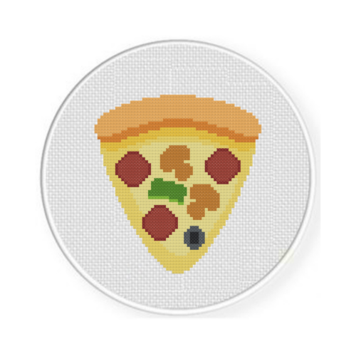 Yummy Pizza Slice Cross Stitch Pattern - Image 2
