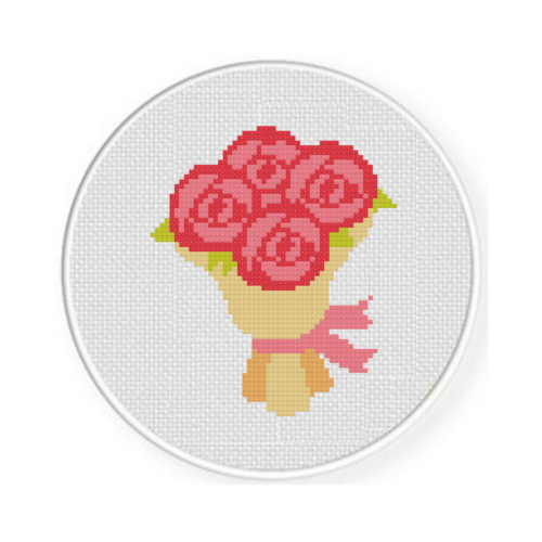 Rose Bouquet Cross Stitch Pattern - Image 2