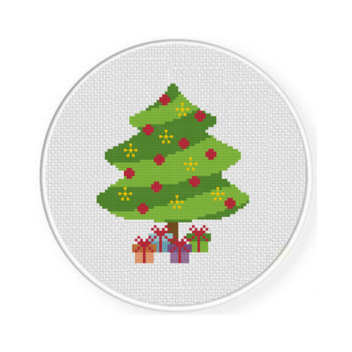 Christmas Tree Gifts Cross Stitch Pattern - Image 2