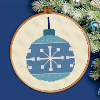 Christmas Ball Snowflake Cross Stitch Pattern