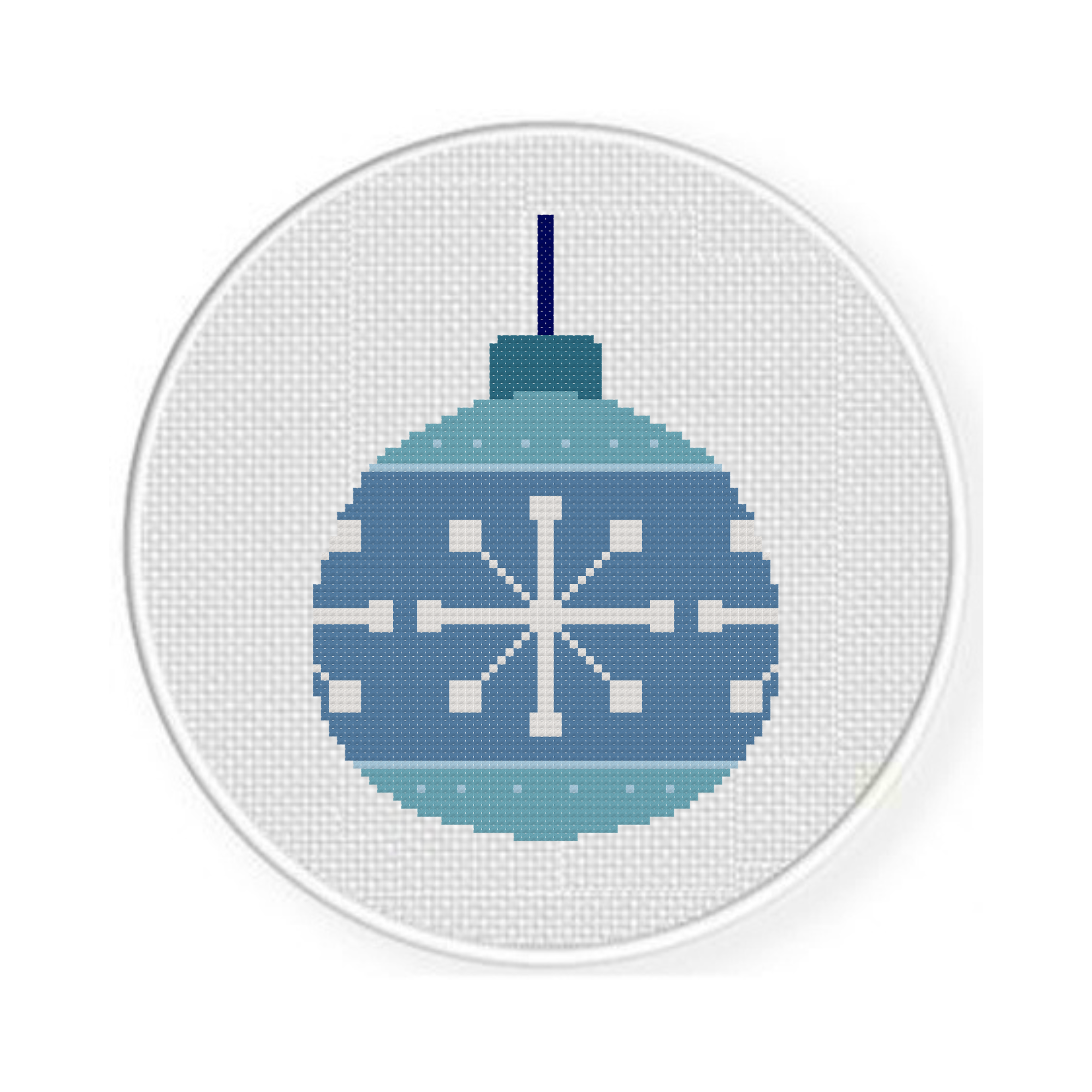 Christmas Ball Snowflake Cross Stitch Pattern - Image 2