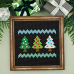 Christmas Trees Cross Stitch Pattern