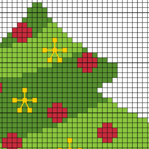 Christmas Tree Gifts Cross Stitch Pattern - Image 3