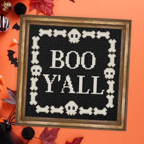 Boo Y'all Cross Stitch Pattern