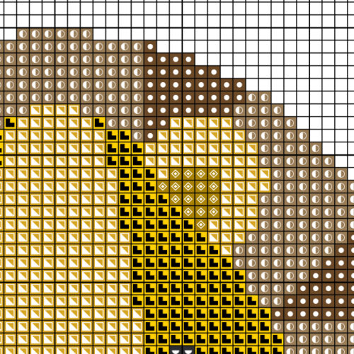 Lion Head Cross Stitch Pattern - Image 3