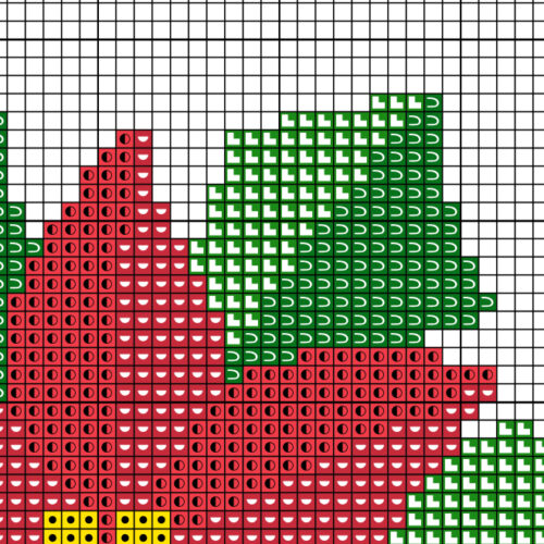 Poinsettia Flower Cross Stitch Pattern - Image 3