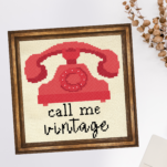 Call Me Vintage Cross Stitch Pattern