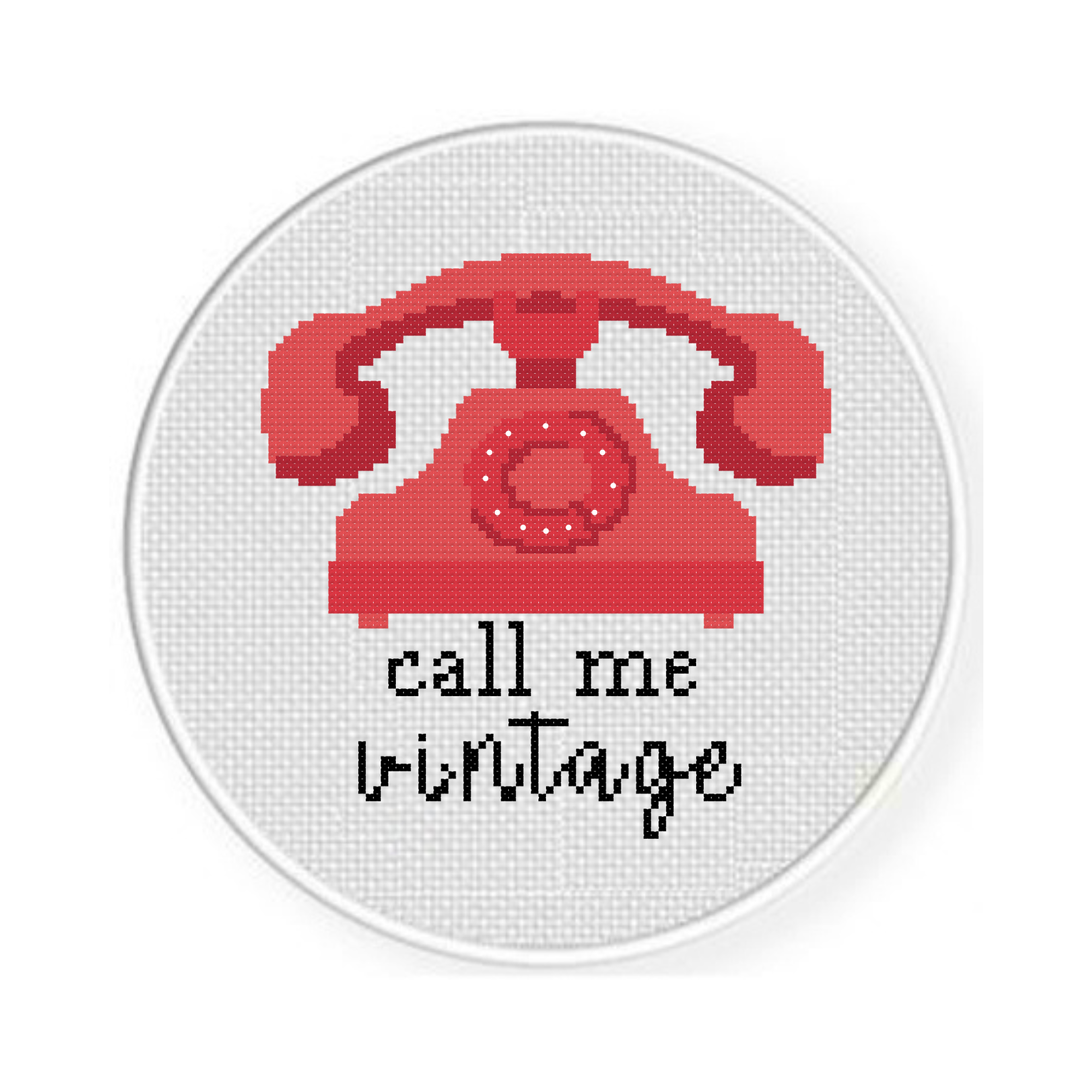 Call Me Vintage Cross Stitch Pattern - Image 2