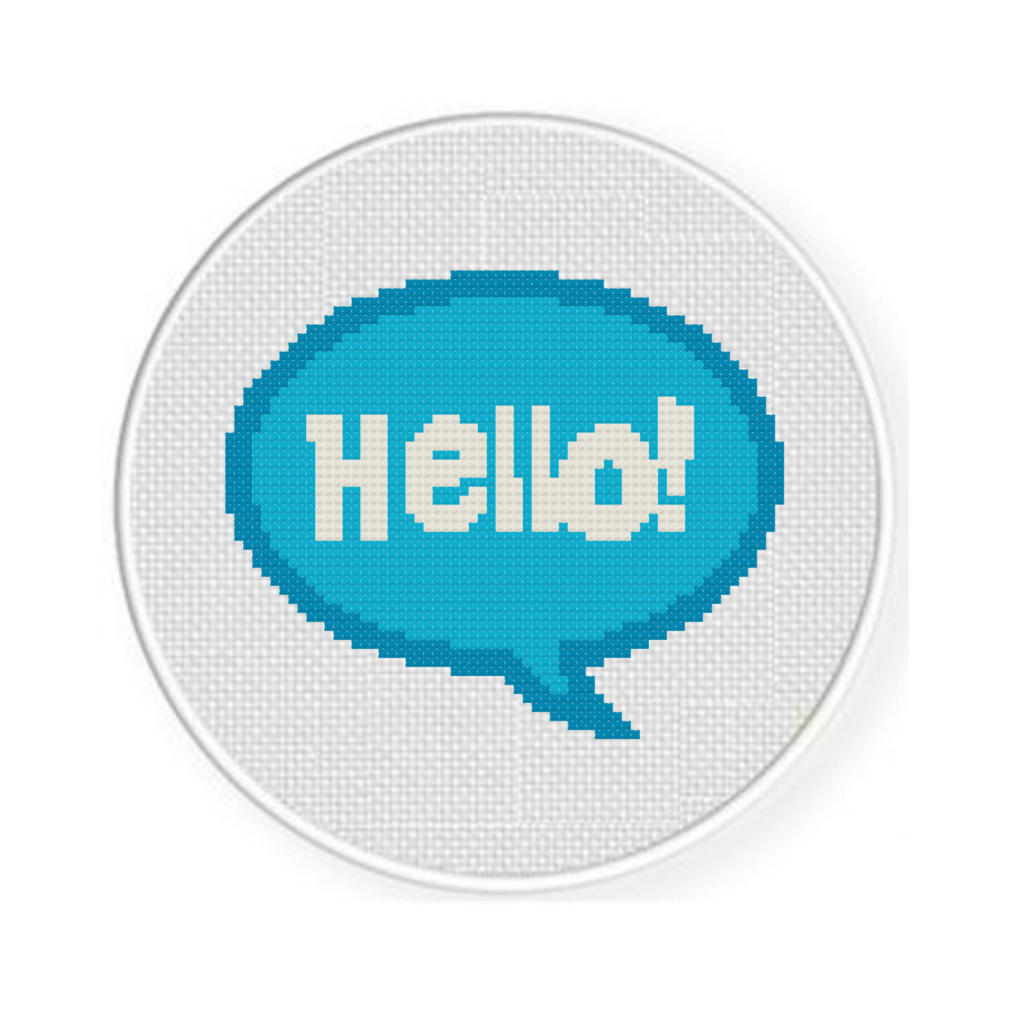 Hello! Cross Stitch Pattern - Image 2