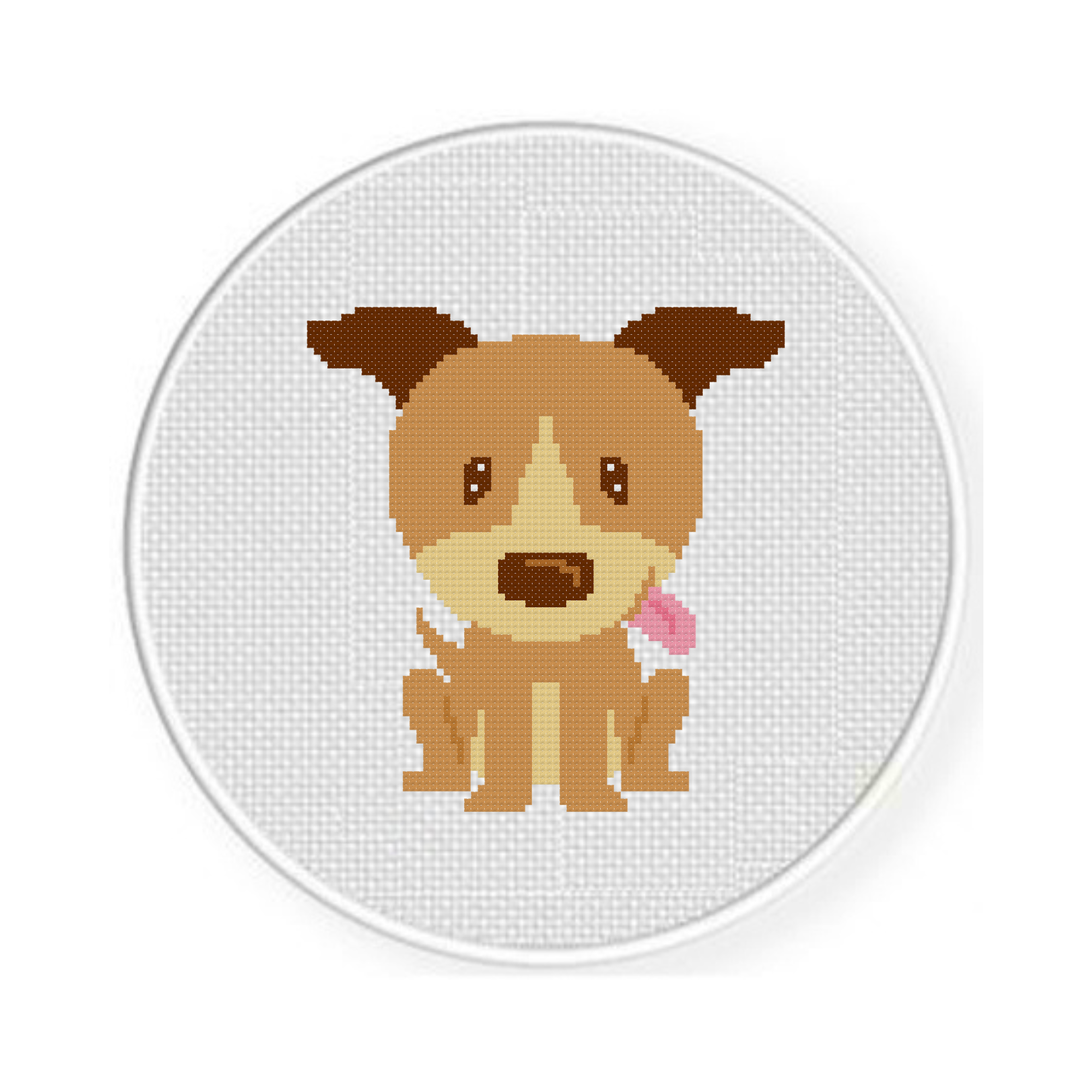 Brown Dog Cross Stitch Pattern - Image 2