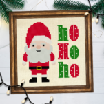 Cute Santa Cross Stitch Pattern