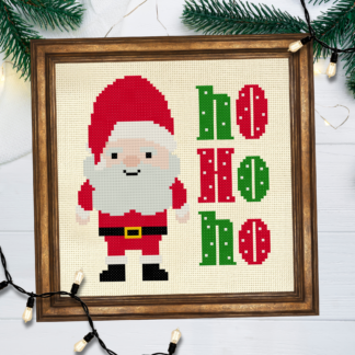 Cute Santa Cross Stitch Pattern