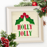 Holly Jolly Cross Stitch Pattern