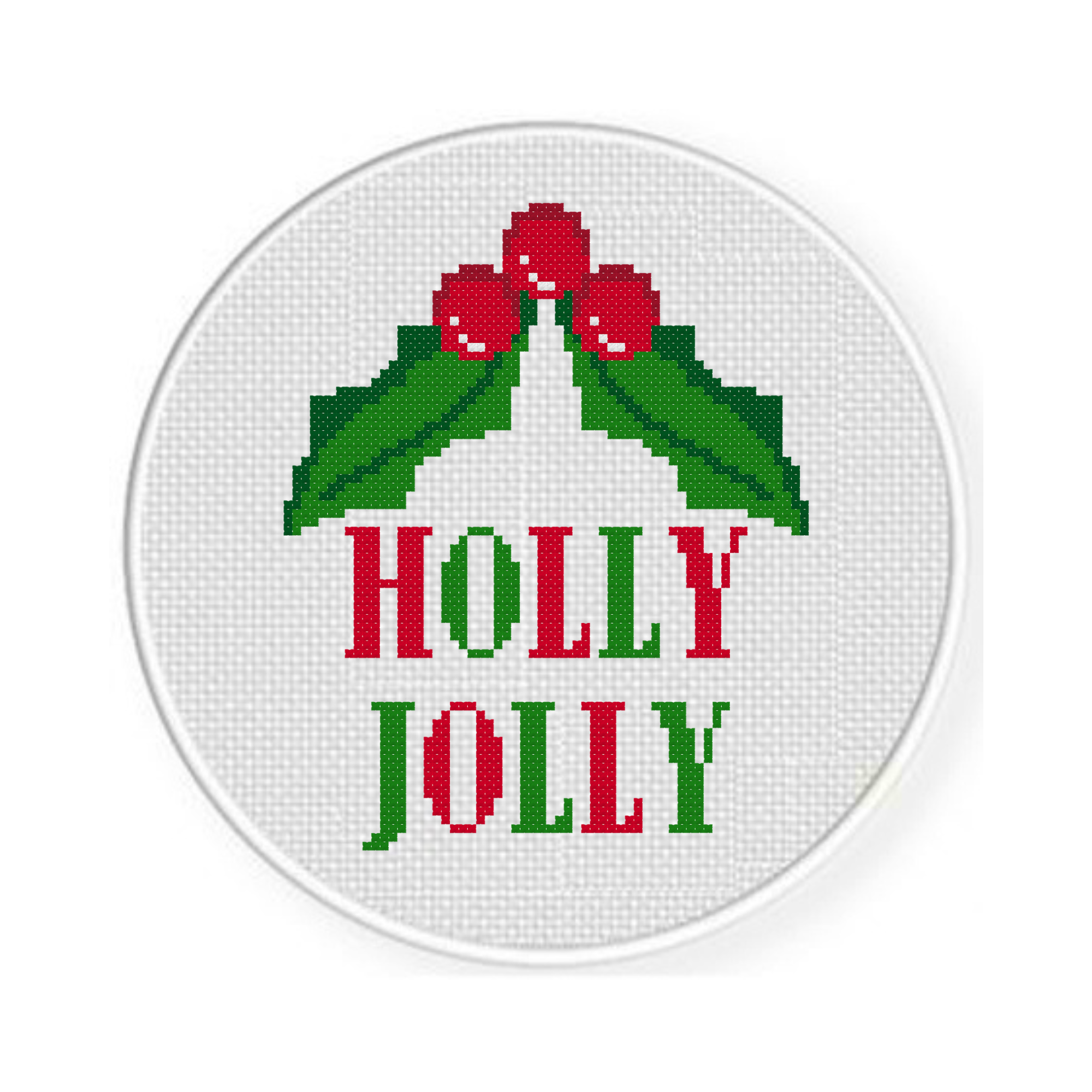 Holly Jolly Cross Stitch Pattern - Image 2